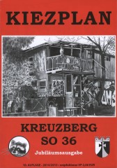 Titelbild Kiezplan Kreuzberg SO 36 10. Auflage gestaltet von der Grafik-Designerin Marion Lux, Berlin
