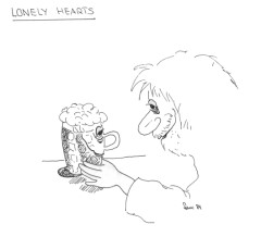 Comic Lonely Hearts - gezeichnet von der Comic-Zeichnerin und Illustratorin Marion Lux, Berlin