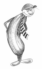 Comic fr den Biolino e. V. – 6 Zucchini-Junge - gezeichnet von der Grafikdesignerin und Comic-Zeichnerin Marion Lux, Berlin
